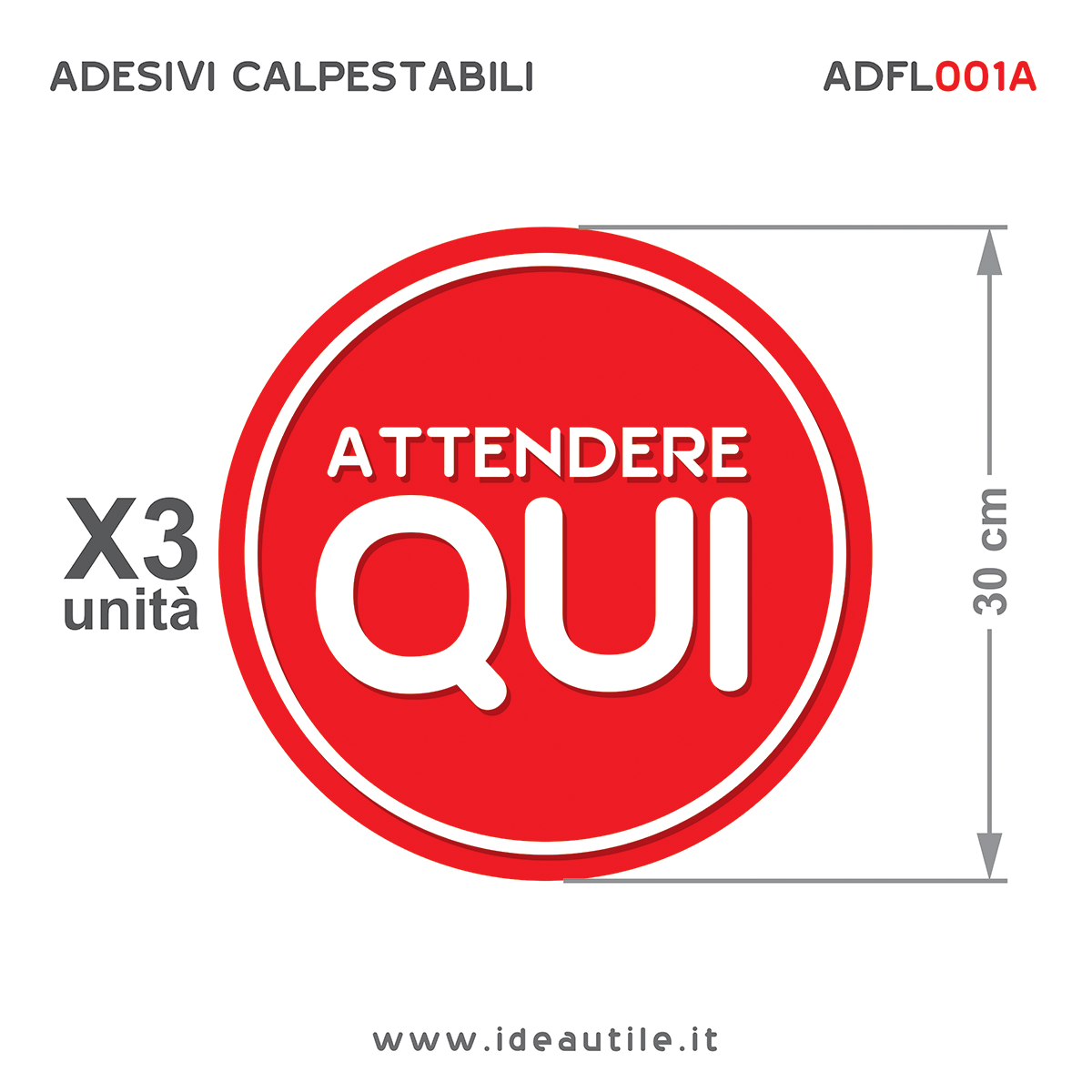 Adesivi Distanziamento Sociale - 20x20cm, Giallo/Nero, Vinile Antiscivolo - Foto 14